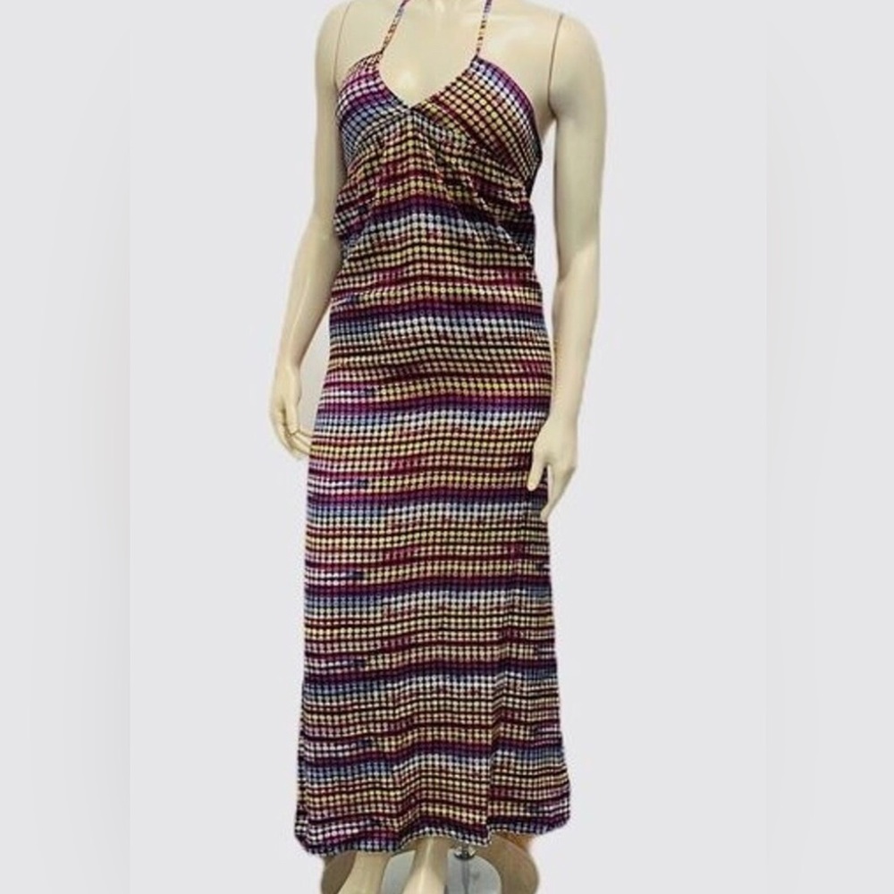 Volcom Bodycon Maxi Dress in Purple and Pink for Cocktail Events